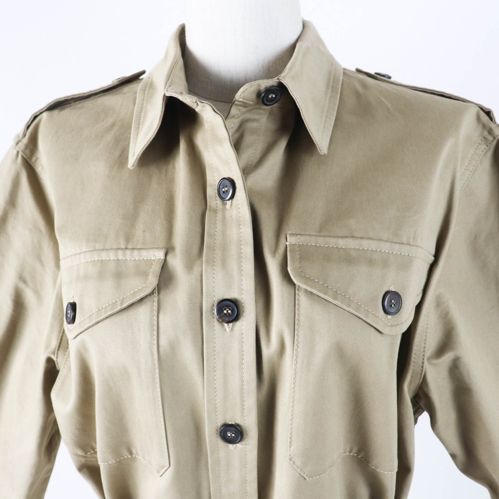 PRADA Tsunagi P293HT Main: 100% cotton, part: 74% linen, part: 26% elastane, leather part: calf leather Beige type Women 36