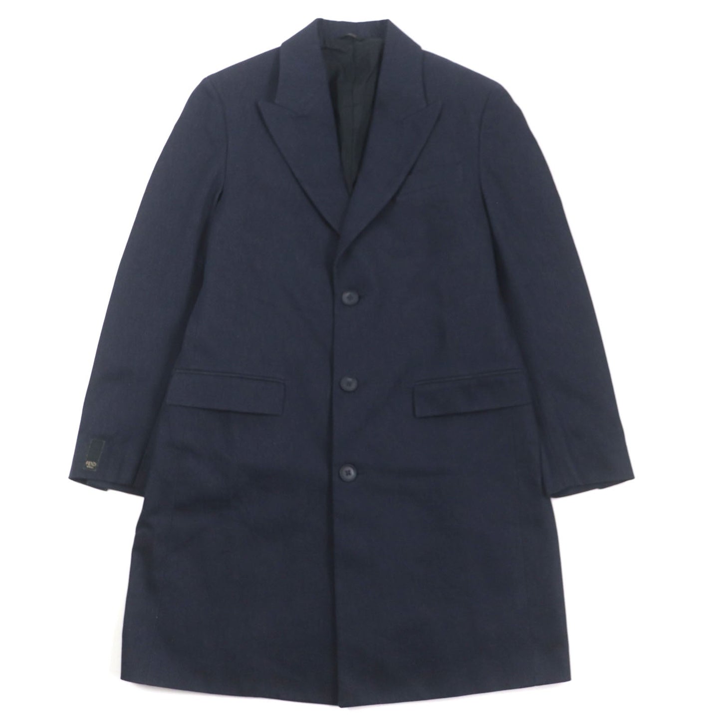 FENDI Chester coat FF0652 Outer: 99% cotton, Outer: 1% polyester, Lining: 100% cupra Indigo mens 50