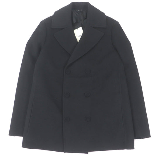 FENDI coat FF0709 Main: 99% wool, Main: 1% silk black mens 48