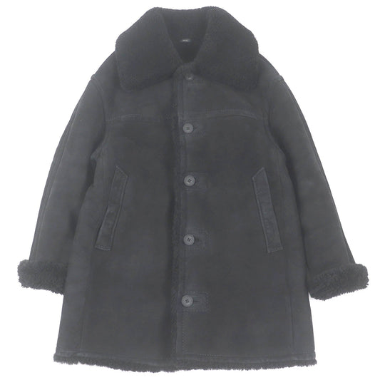 FENDI Mouton coat FM0157 Main: Sheep leather black mens 44