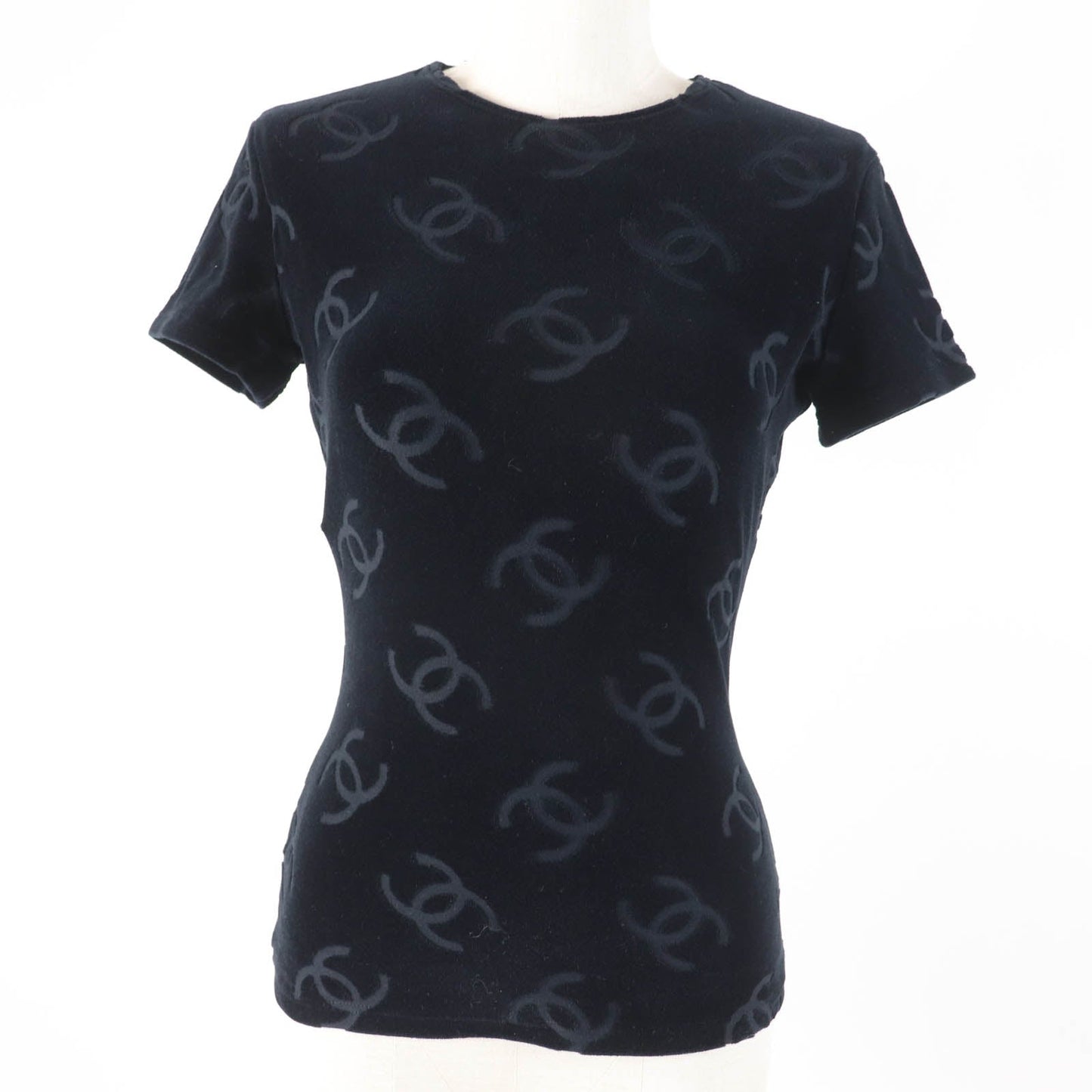 Chanel COCO Mark Velour Short Sleeve Top Classic Flap Tote