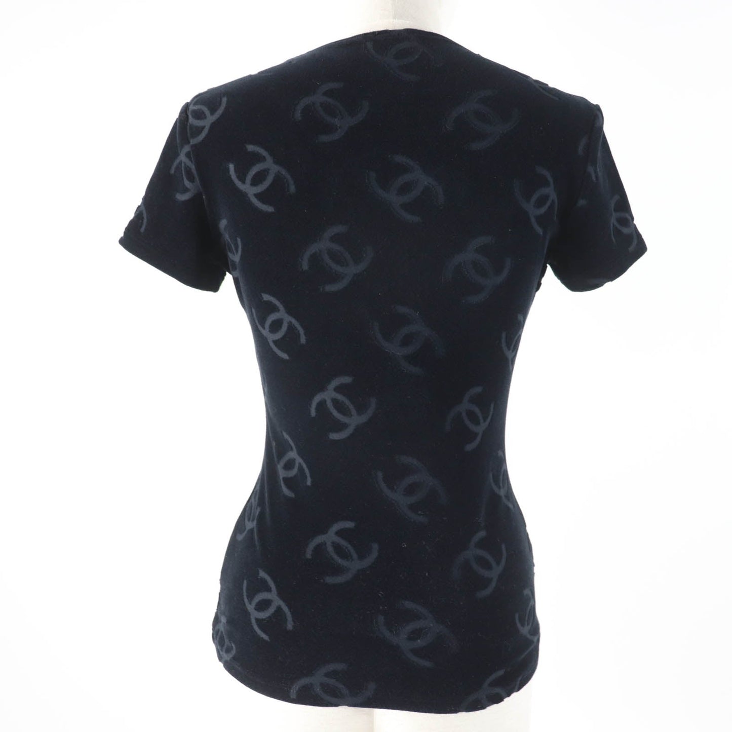 Chanel COCO Mark Velour Short Sleeve Top Classic Flap Tote