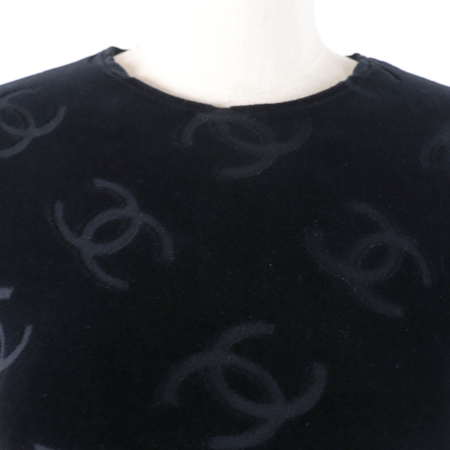 Chanel COCO Mark Velour Short Sleeve Top Classic Flap Tote