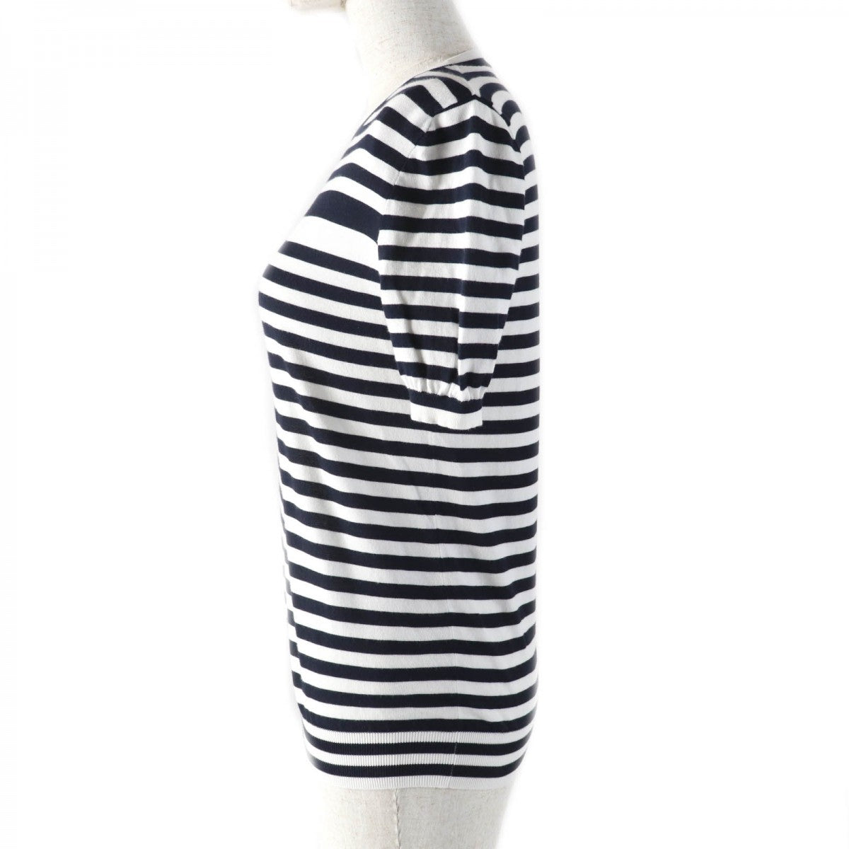 PRADA Short sleeve T-shirt P24V1D Main: 97% cotton, Main: 1% polyamide, Main: 1% elastane White Dark Navy Women 36