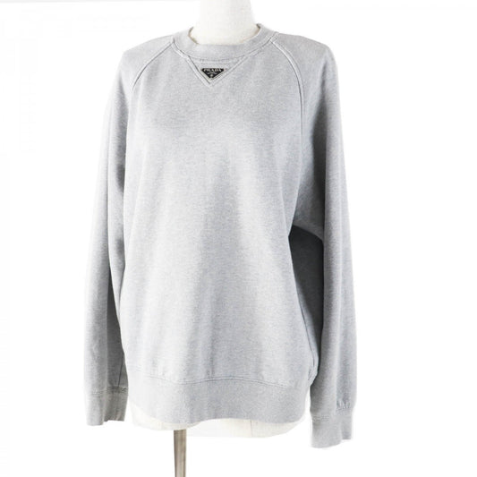 PRADA sweat 134668 Main: 100% cotton, some parts: 95% cotton, some parts: 5% elastane gray Women S