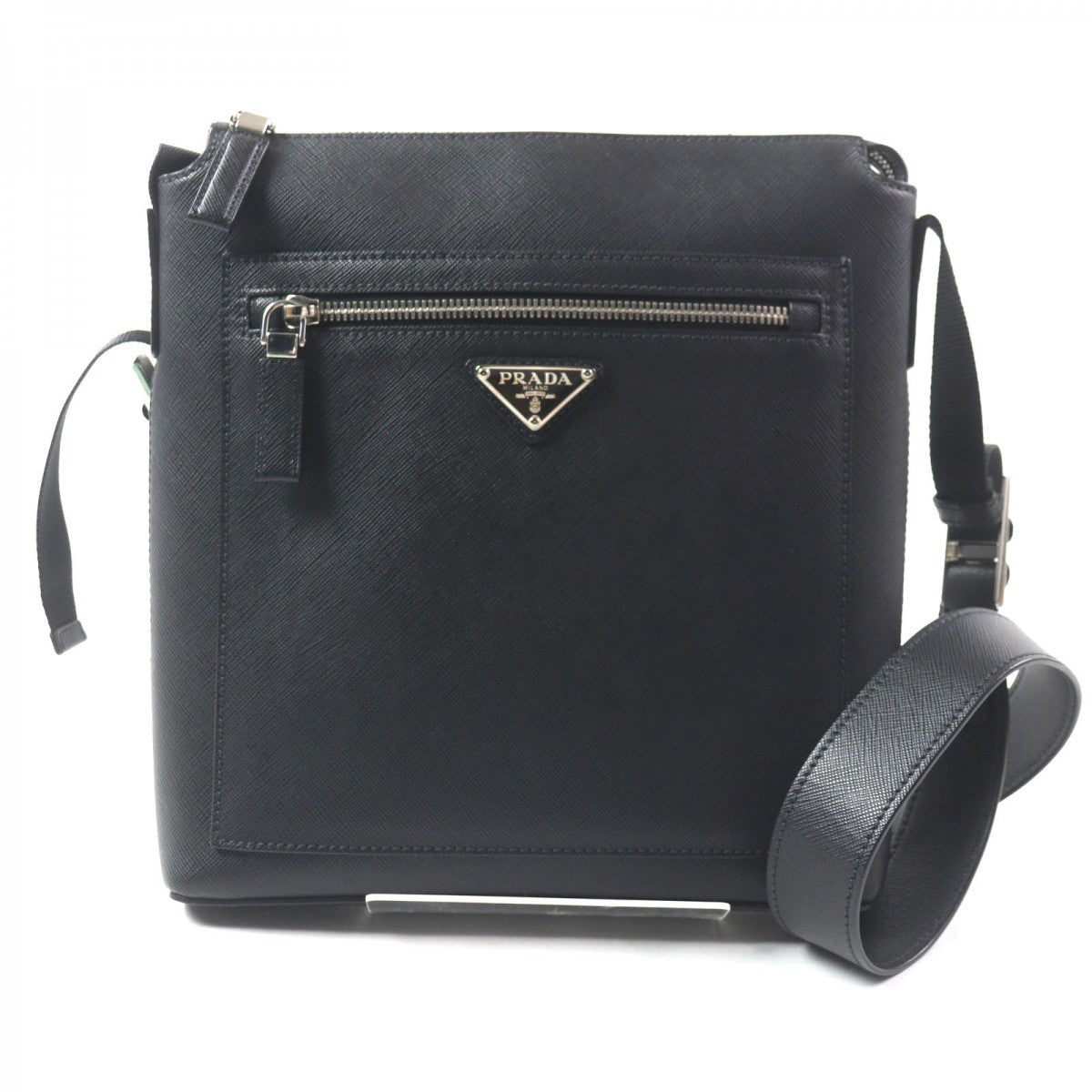 PRADA Shoulder Bag Main: Saffiano leather black mens