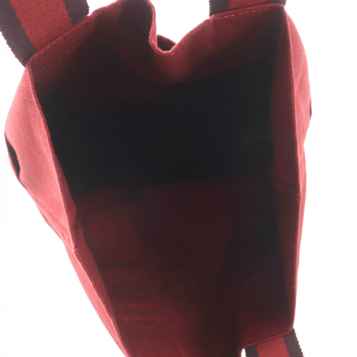 HERMES Tote Bag Main: Cotton Bordeaux Fool Toe Kabas Women
