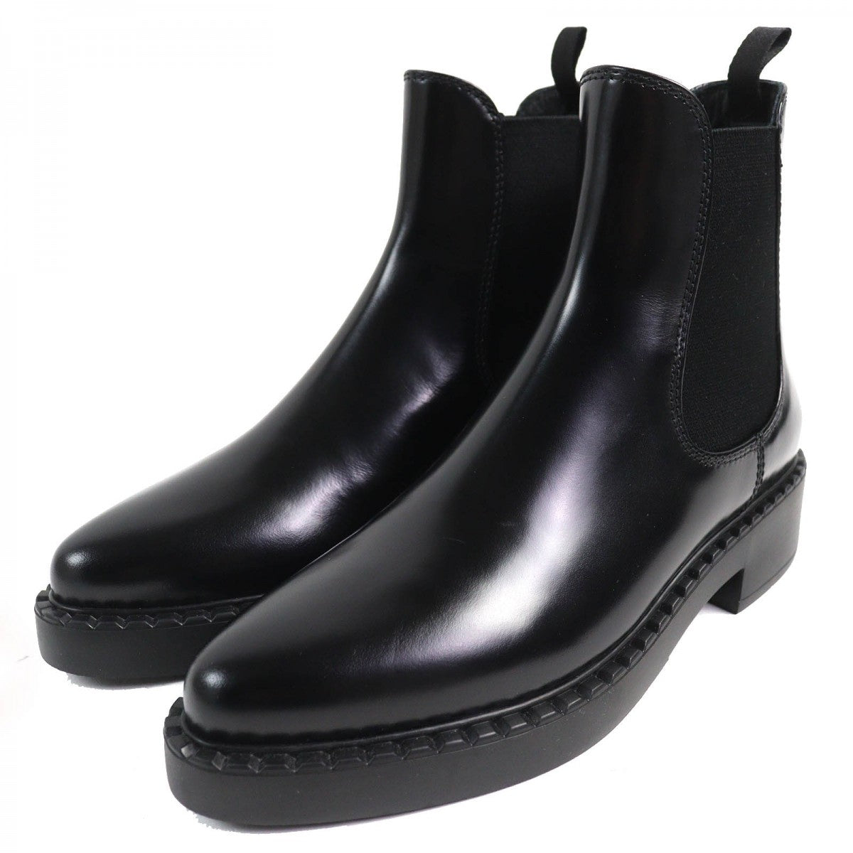 PRADA short boots Main: Brushed leather black chocolate Women 37.5