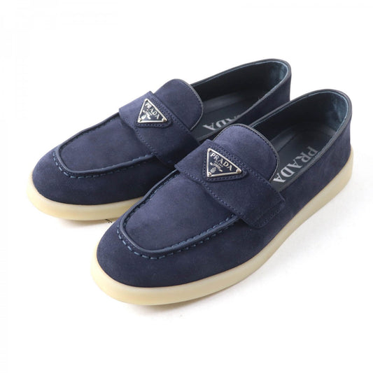 PRADA loafers 1D222N Main: Suede leather Navy Women 35.5