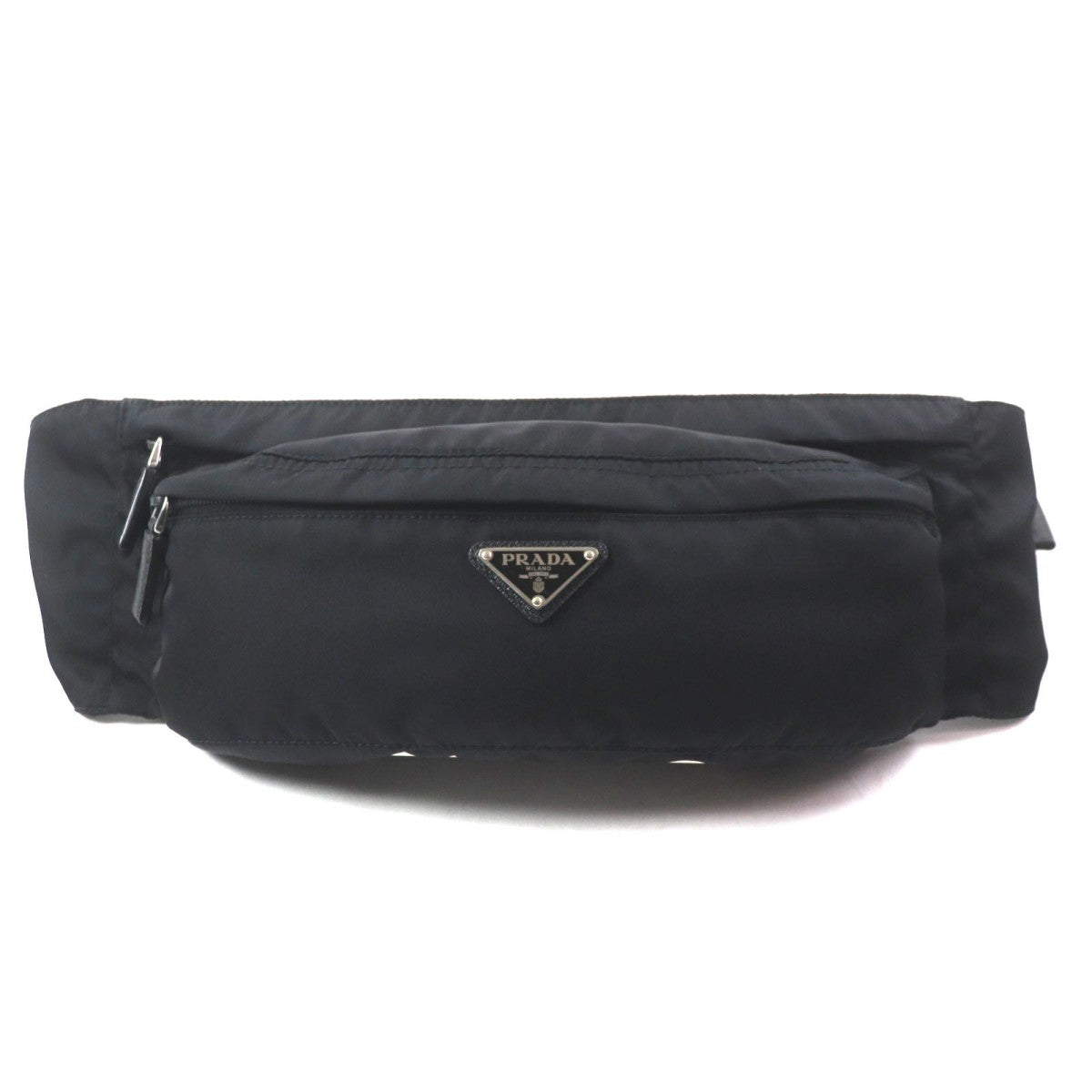 PRADA Sling bag Main: Nylon, Part: Saffiano leather black Test mens