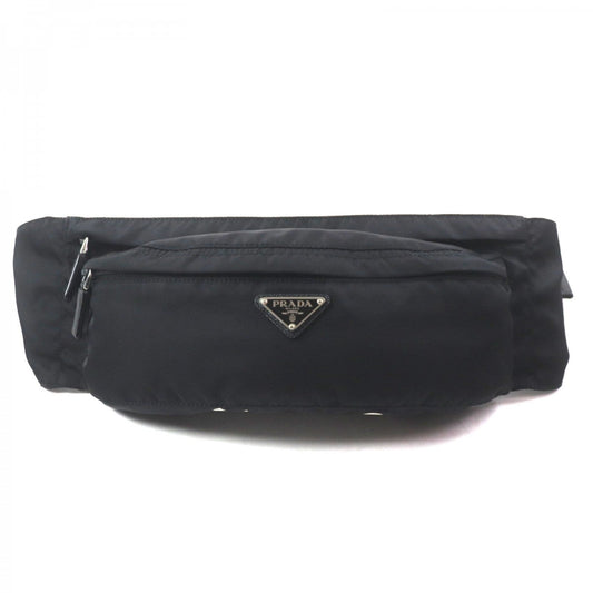 PRADA Sling bag Main: Nylon, Part: Saffiano leather black Test mens