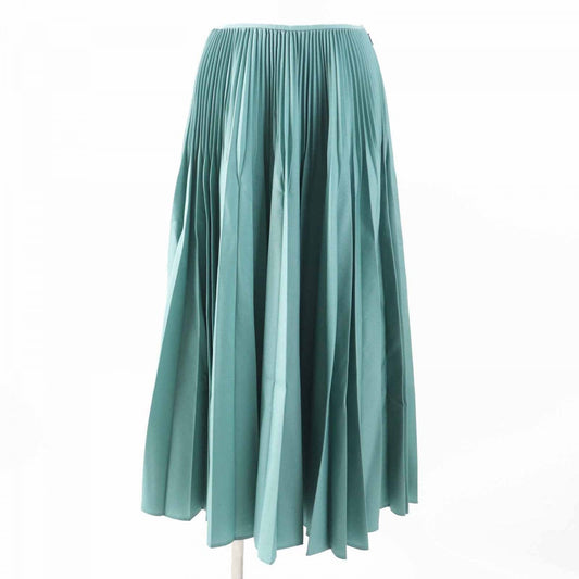 FENDI Pleated skirt FQ7073 Main: 60% mohair, Main: 40% wool, Part: 60% rayon, Part: 40% cotton Green type Women 40