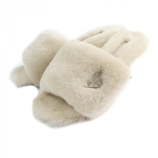 PRADA Sandals 1XX654 Main: Sheepfur beige Women 37