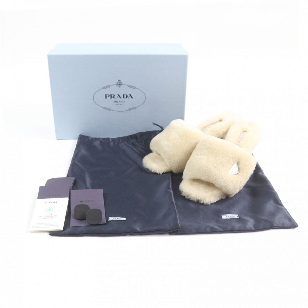 PRADA Sandals 1XX654 Main: Sheepfur beige Women 37