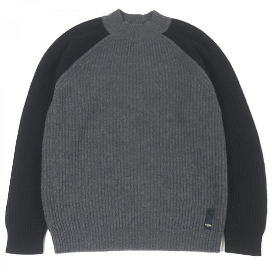 FENDI sweater FZY496 Main: 100% cashmere Gray black mens 46