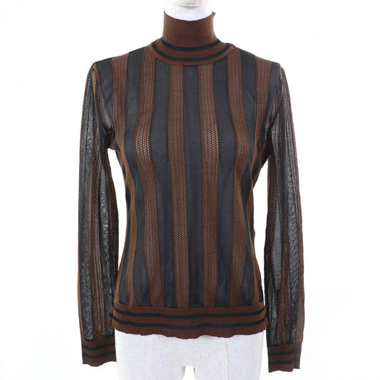 FENDI tops FZY923 silk Brown Black type 38