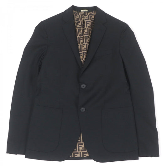 FENDI tailored jacket FJ0404 Outer: 100% wool, Lining: 100% polyester black mens 46