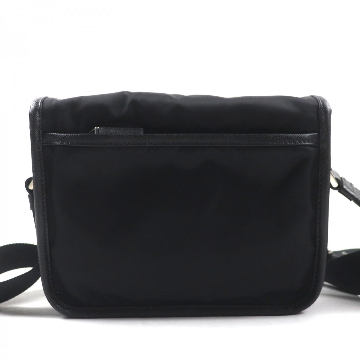 PRADA Shoulder Bag Main: Tessuto, Part: Saffiano leather black mens