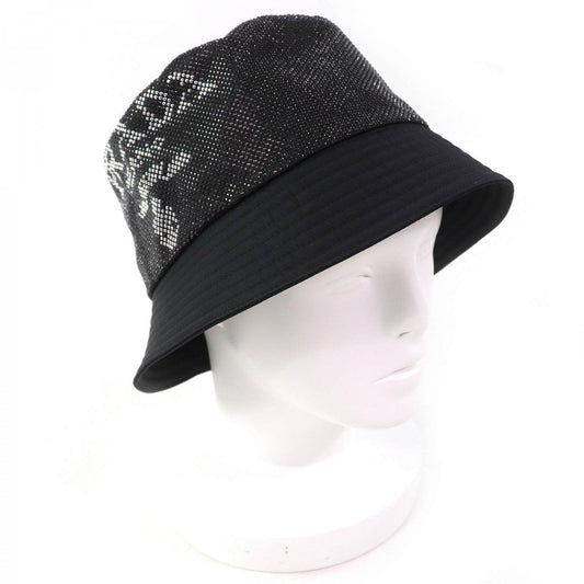 PRADA hat 2HC137 Outer: 100% recycled polyamide, Part: 72% viscose, Part: 28% silk, Lining: 100% cotton black Women XL