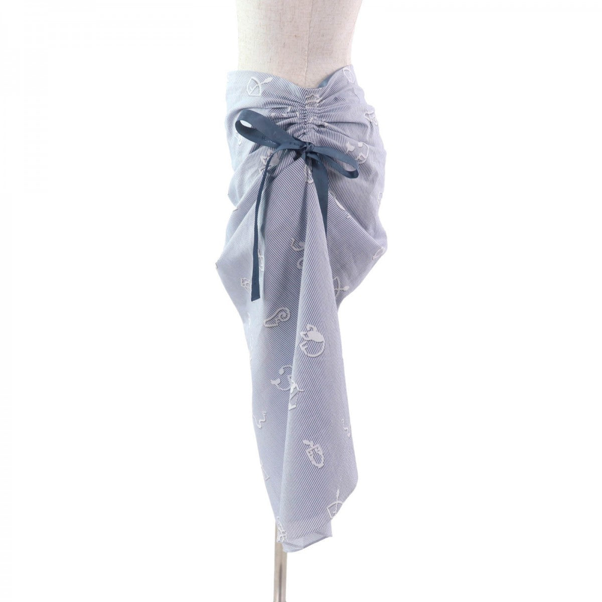FENDI skirt FQ7486 cotton White blue 38