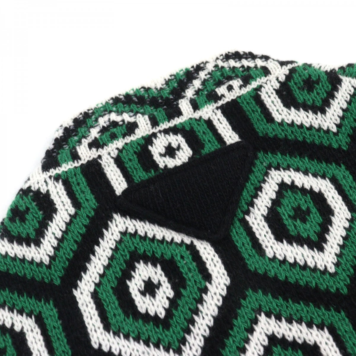 PRADA knit UMB429 Main: 70% wool, Main: 30% cashmere Green type All-over pattern mens 48