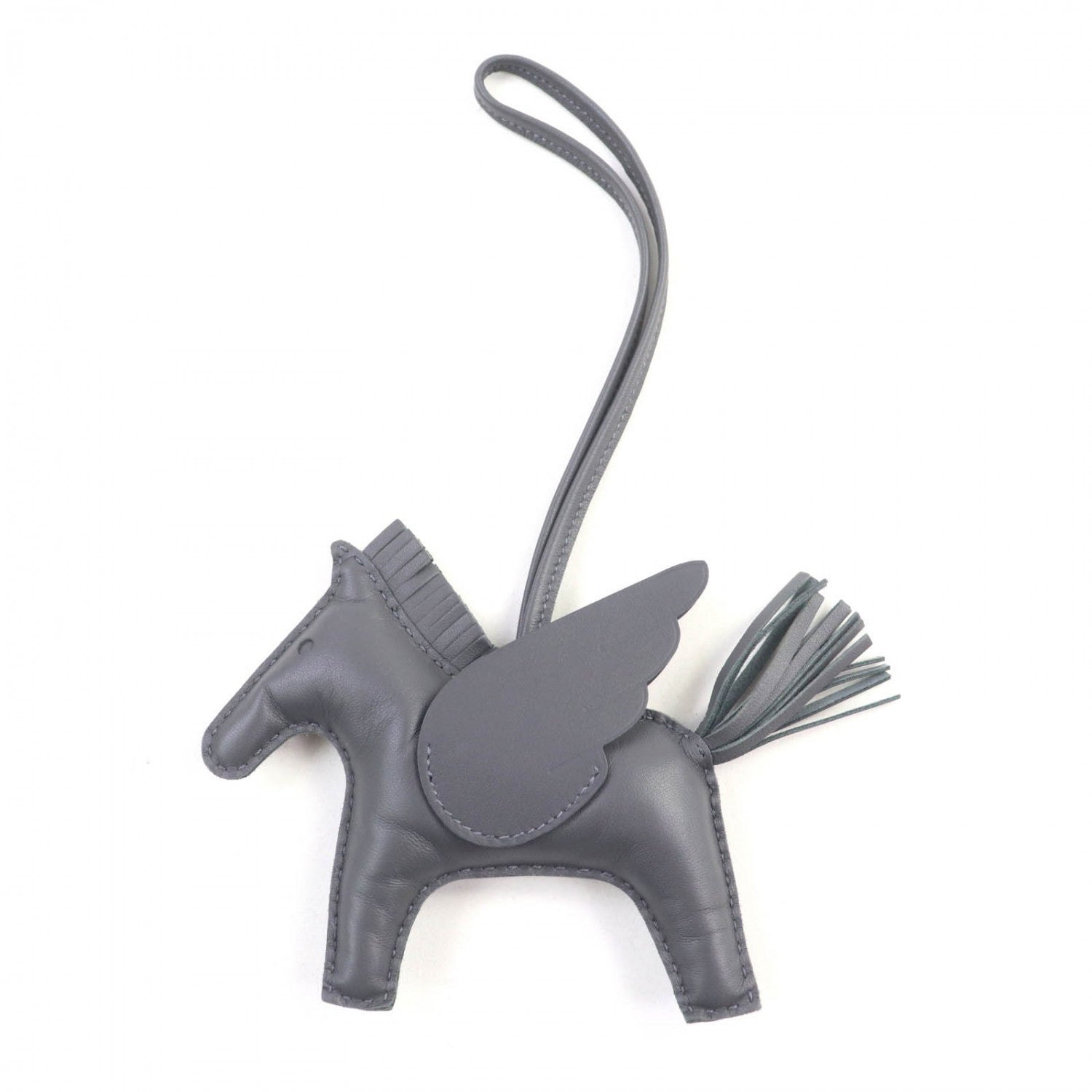 HERMES Bag charm Anyo Miro gray Rodeo Charm Pegasus MM