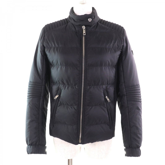PRADA Down jacket 290545 Main: 100% polyamide, Filling: 90% down, Filling: 10% feather, Part: 100% polyester, Part: calf leather black Women 42