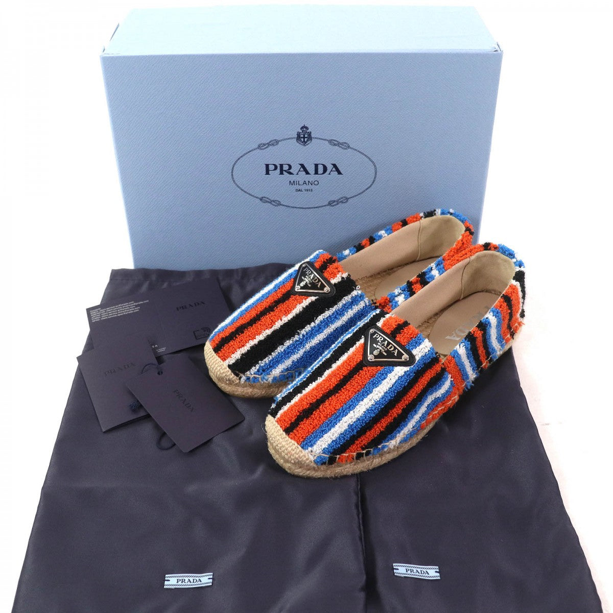 PRADA Slip-on 1S840M fabric multicolor Terry cloth 36