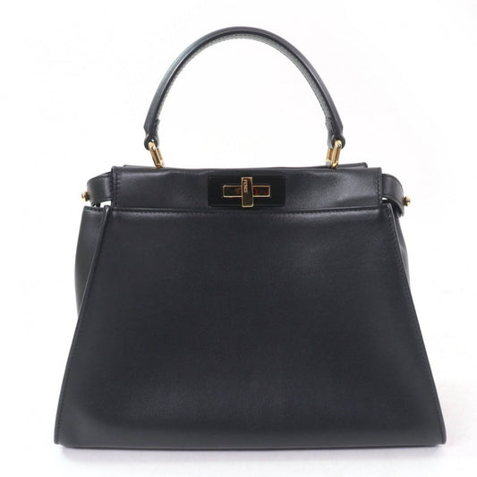 FENDI Handbag 8BN290 Nappa leather black Peek-a-boo regular