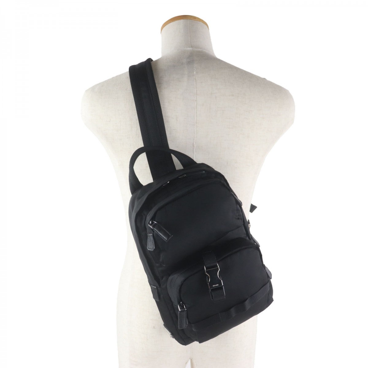 PRADA Shoulder Bag Nylon black Test