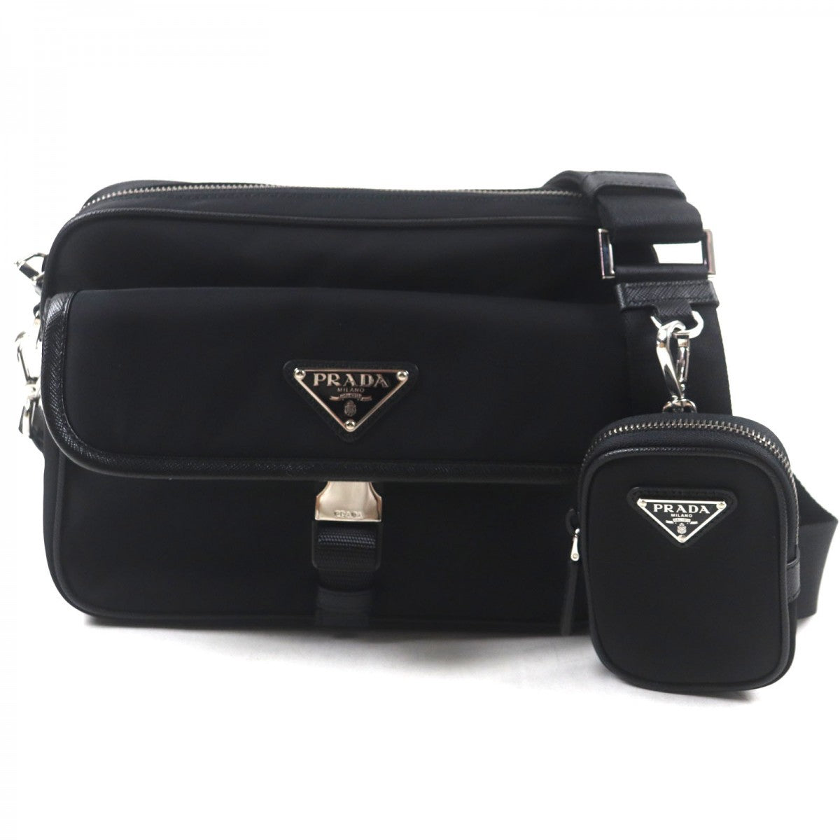 PRADA Shoulder Bag Nylon black
