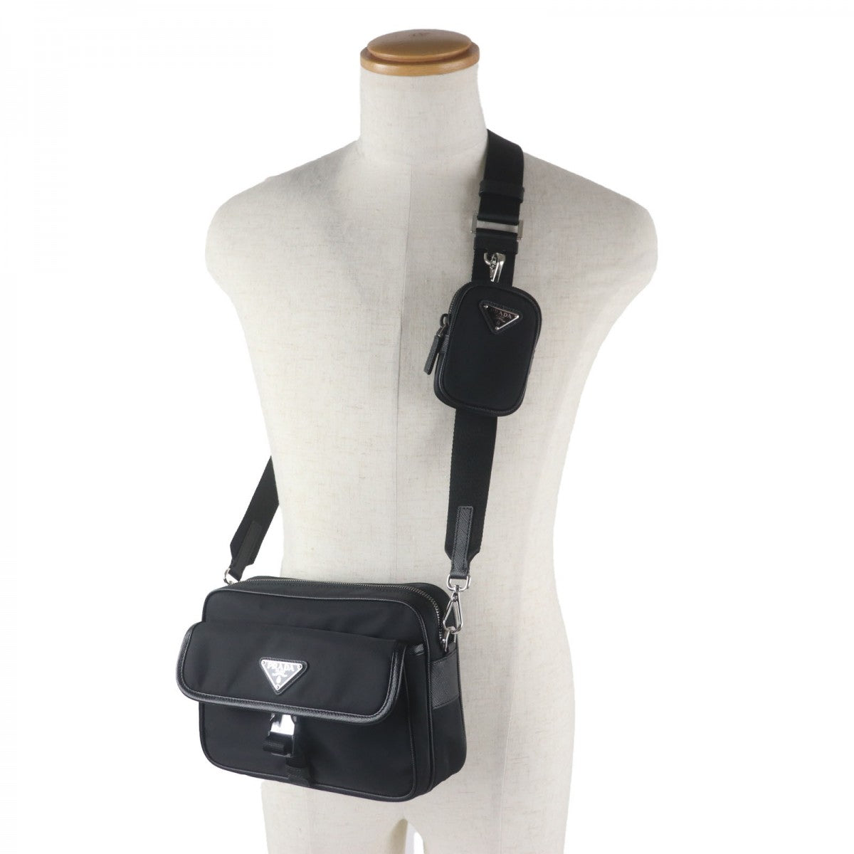 PRADA Shoulder Bag Nylon black