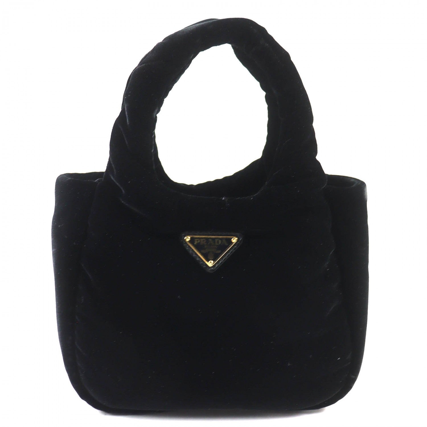 PRADA Shoulder Bag velvet black