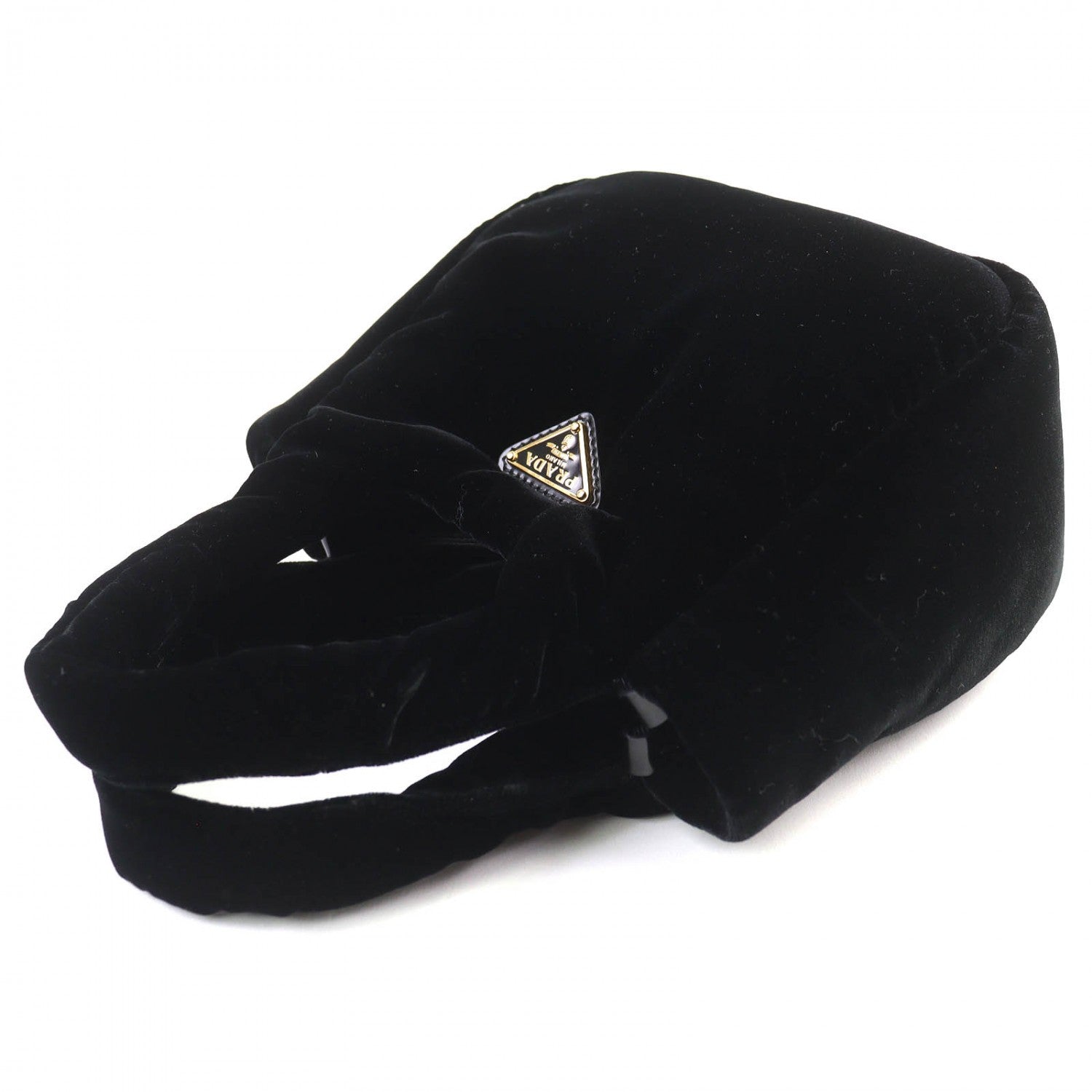 PRADA Shoulder Bag velvet black