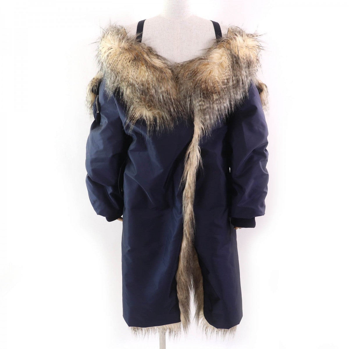 PRADA coat 29Y995 recycled polyamide Navy 36