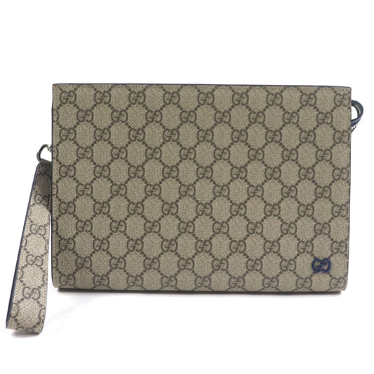 Gucci GG Supreme Canvas Clutch Bag
