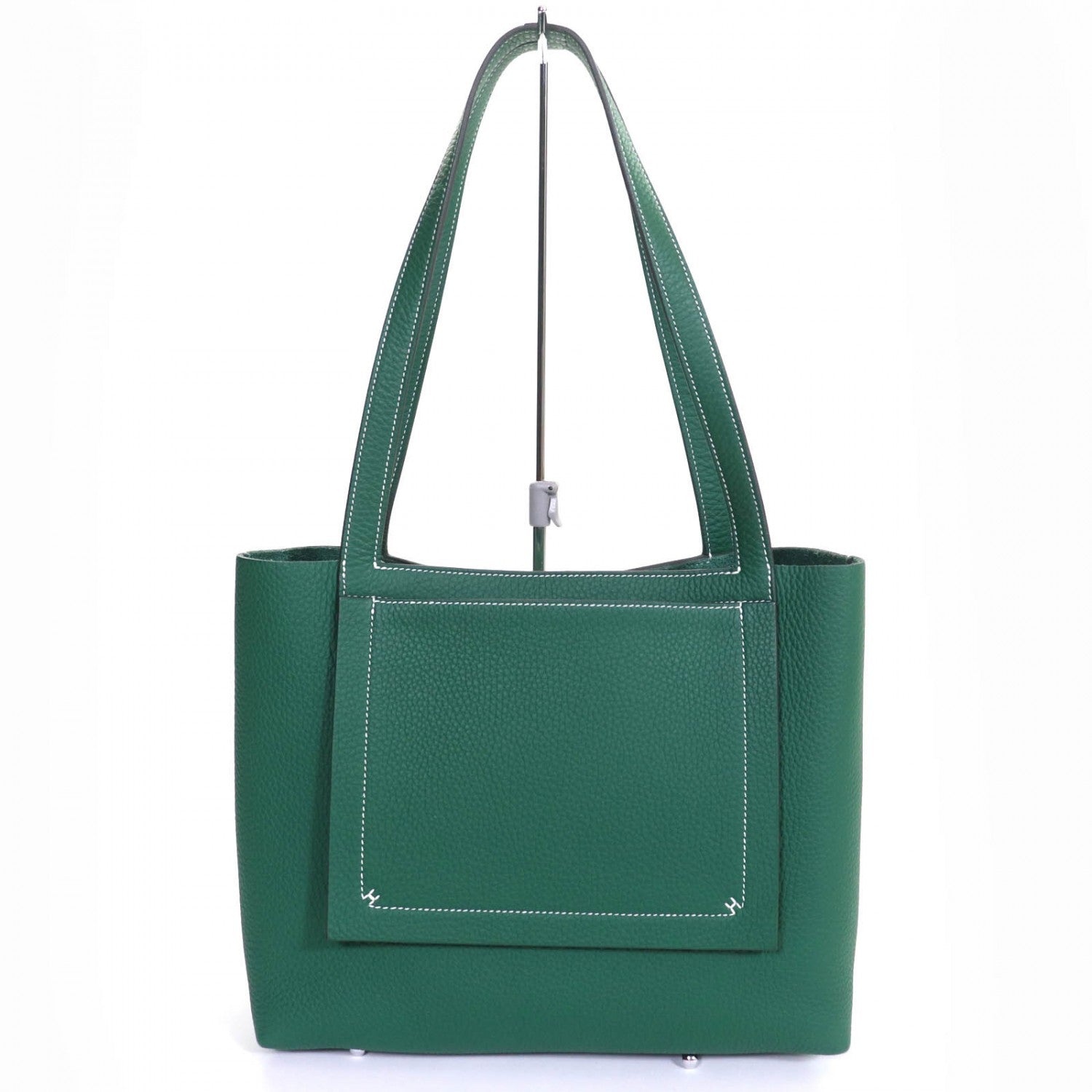 HERMES Tote Bag Taurillon Clemence Veil moyan Cavalier 31