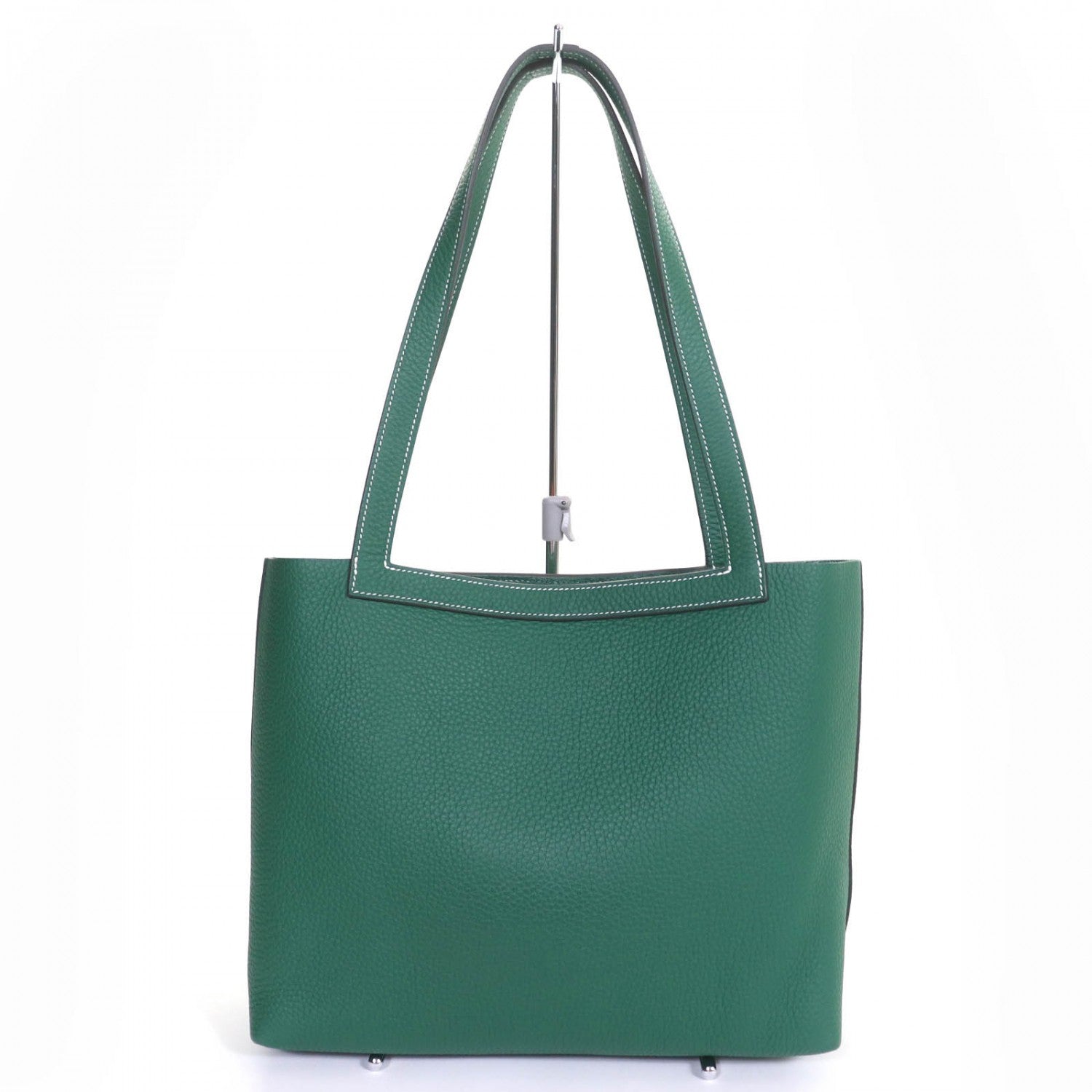 HERMES Tote Bag Taurillon Clemence Veil moyan Cavalier 31