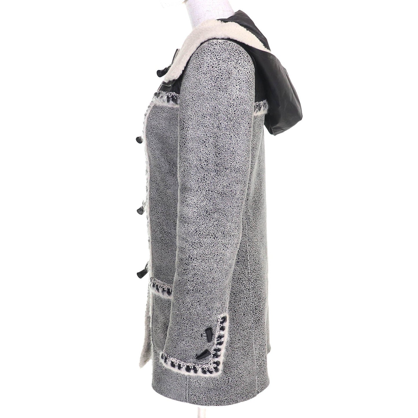 Chanel Duffel coat Leather Mouton Coat Handbag