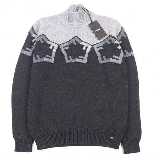 FENDI knit FZX025 wool Gray type 48
