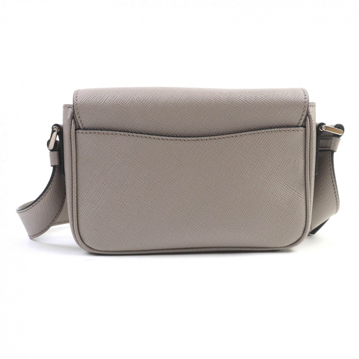PRADA Shoulder Bag Safiano leather beige