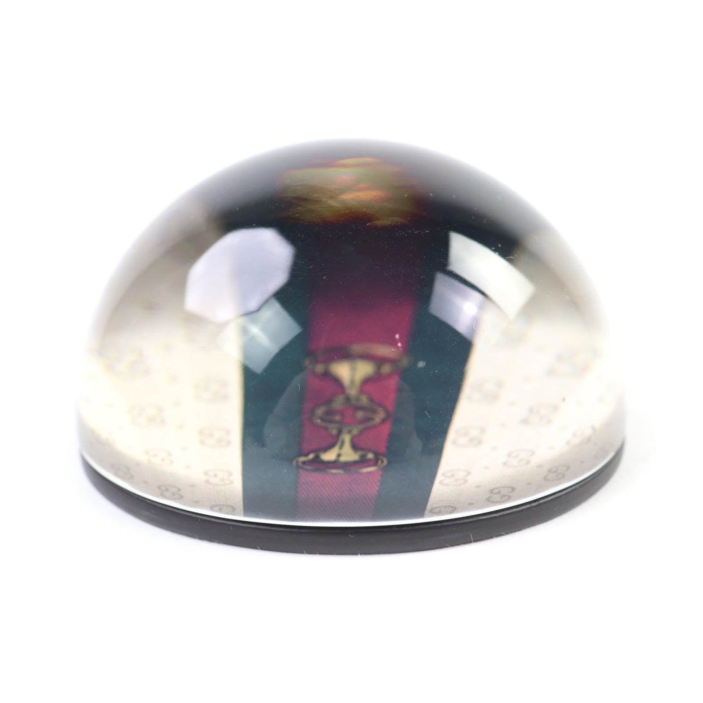 Gucci Horsebit Sherry Line Interlocking G Glass Paperweight