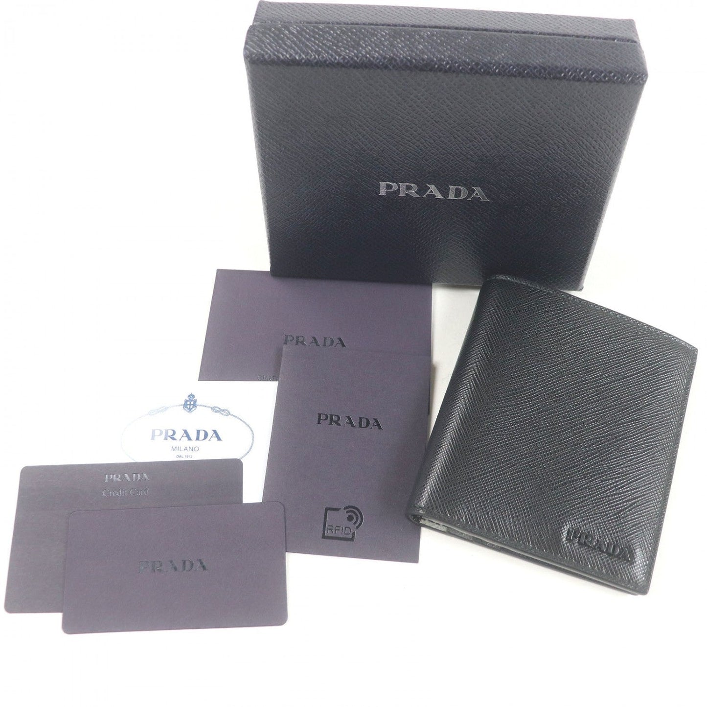 PRADA Card Case 2MO004 Safiano leather Nero