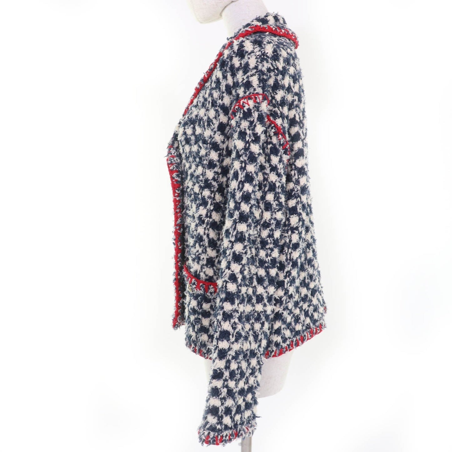 Chanel COCO Button Tweed Linen Jacket Handbag