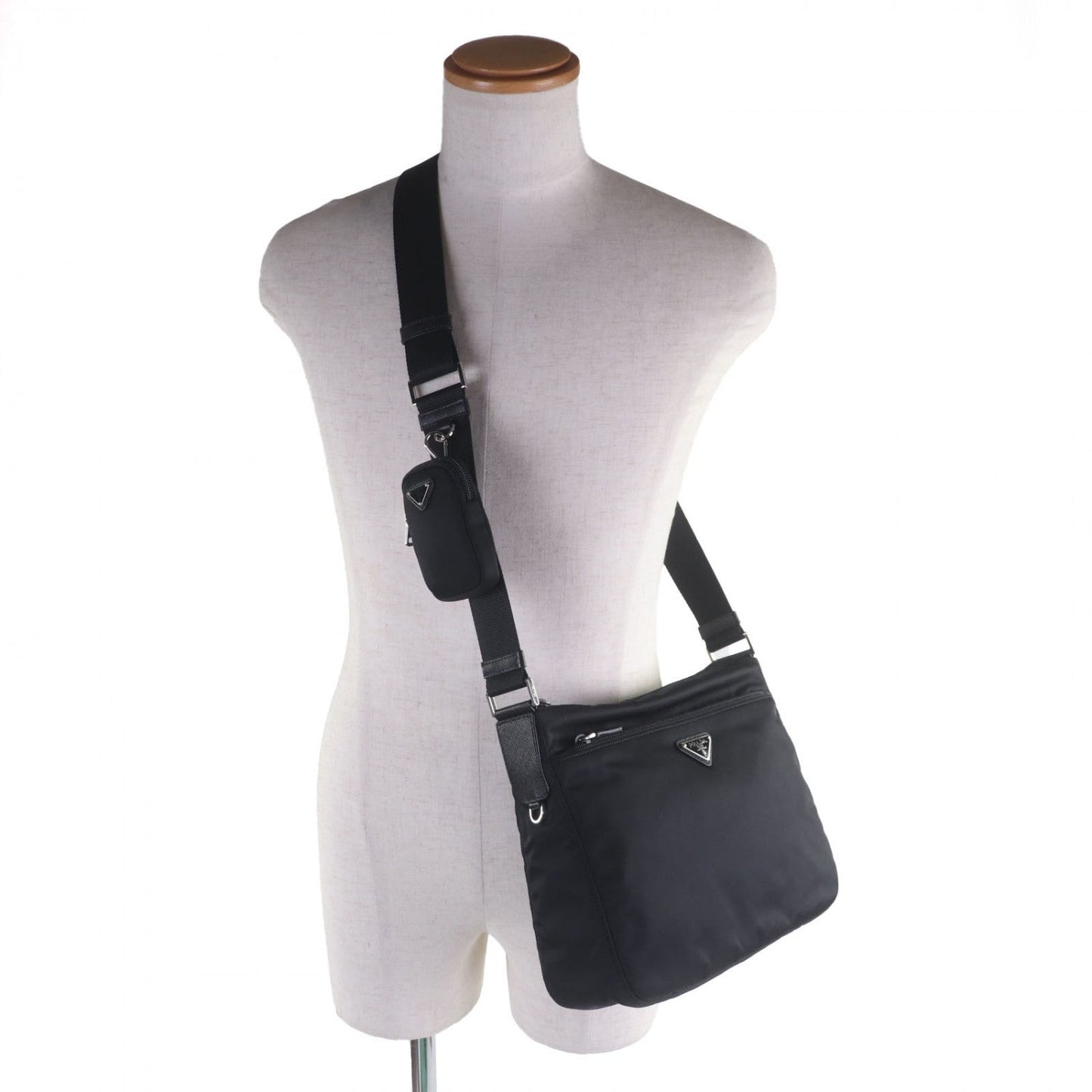 PRADA Shoulder Bag Nylon black