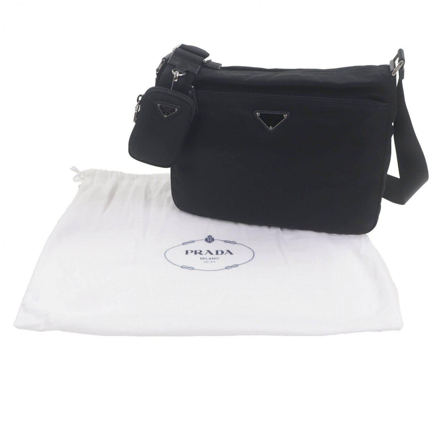 PRADA Shoulder Bag Nylon black