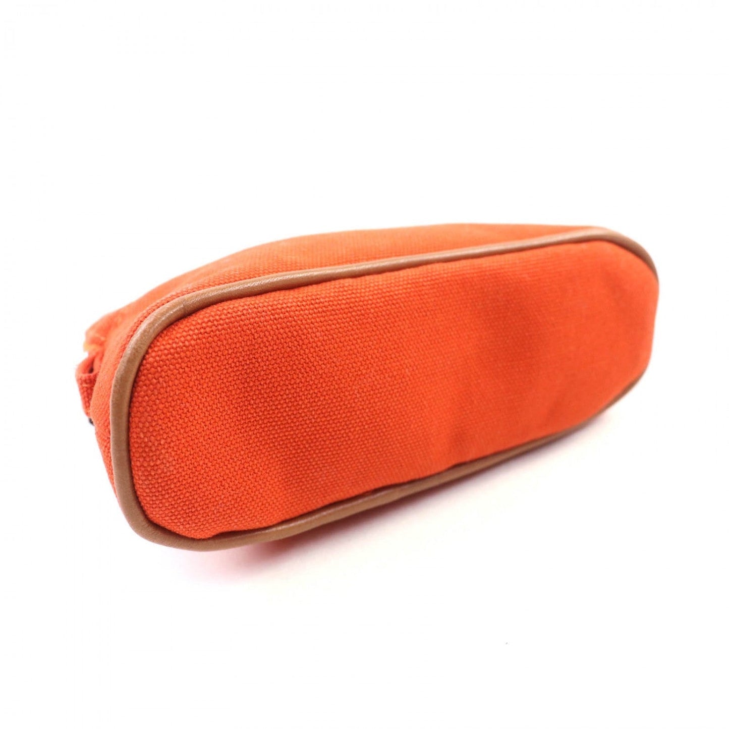 HERMES Pouch cotton Orange Boride pouch mini mini