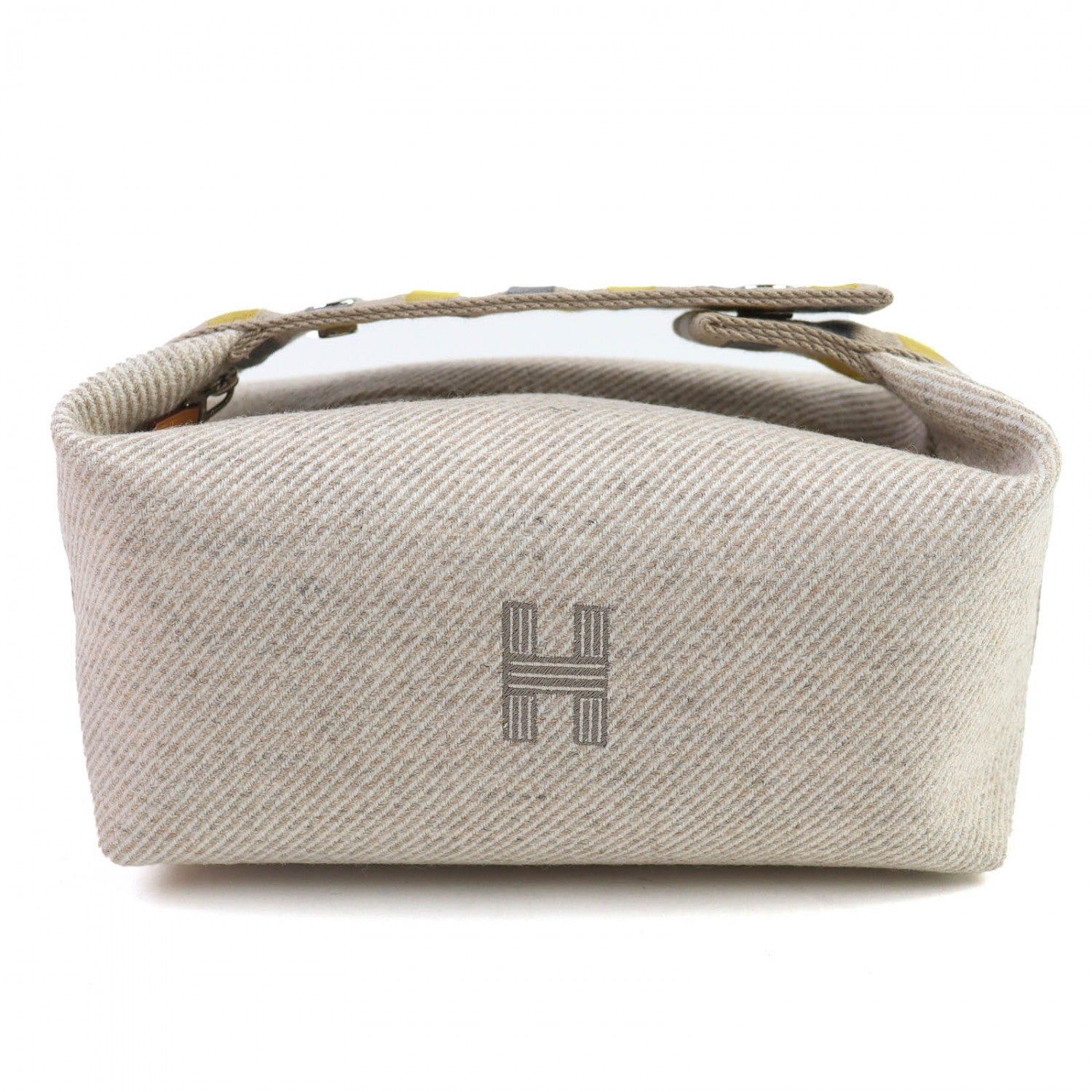 HERMES Pouch wool black BRIDE A BLACK PM OC