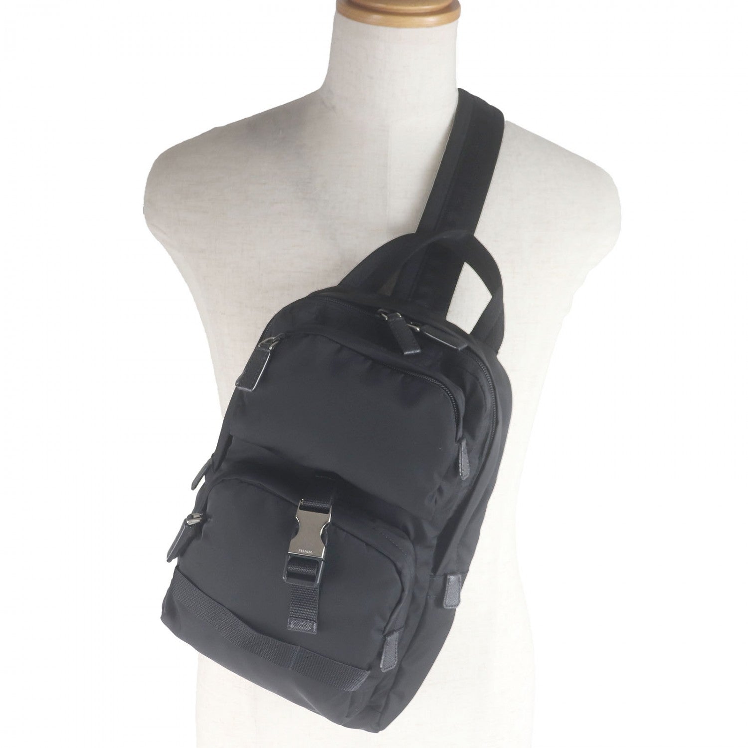 PRADA Sling bag Nylon black