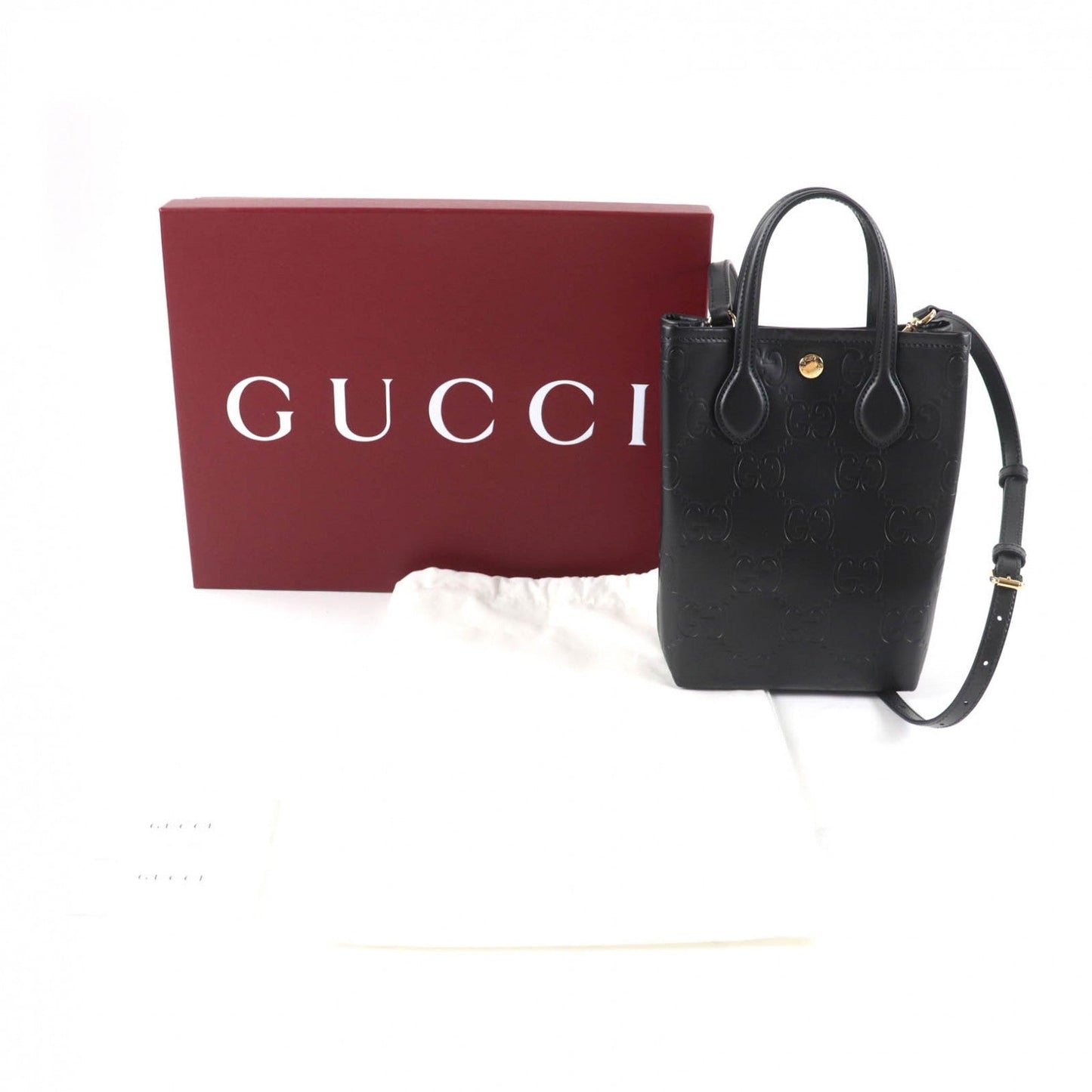 Gucci GG Super Mini Leather 2way Shoulder Bag